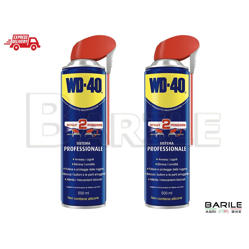 N°2 WD 40 Bomboletta Spray Svitol Professionale Lubrificante - Sbloccante  500ml